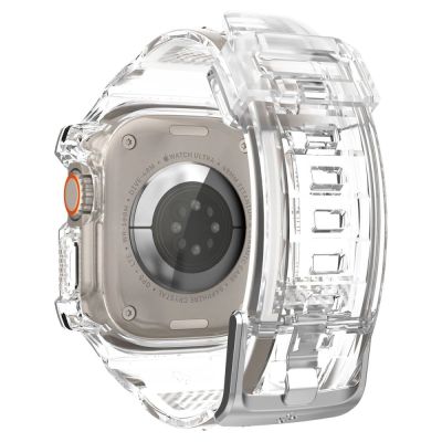 7. Etui z paskiem Spigen Rugged Armor Pro na Apple Watch Ultra (49 mm) - przezroczyste