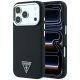 Etui Guess Grained Triangle Logo MagSafe na iPhone 17 Pro / 18 Pro - czarne