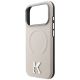 6. Etui Karl Lagerfeld Grained Embossed Ring & Kameo Logo MagSafe na iPhone 18 Pro / 17 Pro - beżowe
