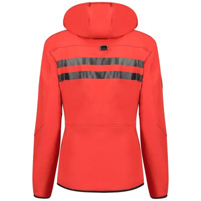3. Kurtka damska Softshell z kapturem Geographical Norway Reine Red/Black LADY 007 czerwona (WU8187F/GNO-RED-BLACK)/WU8088