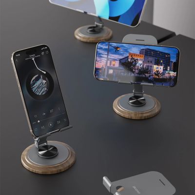 11. Podstawka do telefonu Dudao F17M 360° metalowa - szara