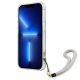 5. Etui Guess Flower Strap na iPhone 13 mini - złote
