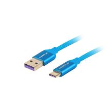 Kabel Lanberg CA-USBO-21CU-0010-BL (USB 2.0 typu A - USB typu C ; 1m; kolor niebieski)