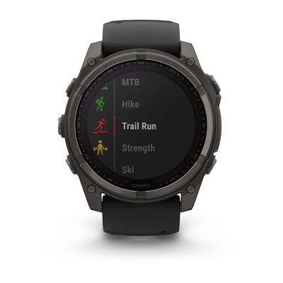 5. Zegarek Garmin Fenix 8 Solar Sapphire Titanium Carbon Grey DLC Black