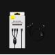 14. Baseus Flash Series II kabel USB Typ C / USB Typ C / Lightning / micro USB 100 W 1,5 m niebieski (CASS030203)