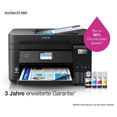 54. Epson EcoTank ET-4850 Atramentowa A4 4800 x 1200 DPI 33 stron/min Wi-Fi