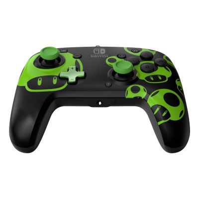 4. PDP REMATCH: 1-Up Glow in the Dark Czarny, Zielony USB Gamepad Analogowa/Cyfrowa Nintendo Switch, Nintendo Switch OLED