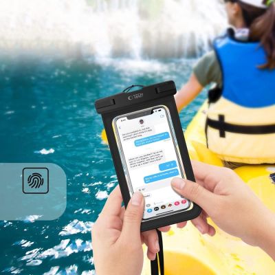 2. Pokrowiec Tech-Protect Waterproof Case UWC9 wodoodporny na urządzenia do 8.9" - czarno-pomarańczowy
