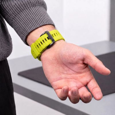 6. Pasek Tech-Protect Iconband Pro na Garmin Fenix 5X / 5X Plus / 6X / 6X Pro / 7X / 8 / 8 Pro / 9 / 9 Pro (51 mm) - limonkowo-czarny