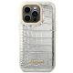 3. Etui Guess Croco Collection na iPhone 14 Pro 6,1" - srebrne