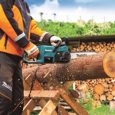 4. Piła łańcuchowa Makita DUC307ZX3 18 W Czarny, Niebieski