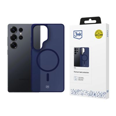 Etui 3mk Smoke MagCase na Samsung Galaxy S25 Ultra - niebieskie-półprzezroczyste