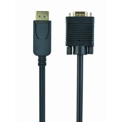 Kabel GEMBIRD CCP-DPM-VGAM-6 (D-Sub (VGA) M - DisplayPort M; 1,8m; kolor czarny)
