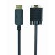 Kabel GEMBIRD CCP-DPM-VGAM-6 (D-Sub (VGA) M - DisplayPort M; 1,8m; kolor czarny)