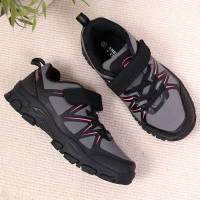 3. Buty trekkingowe na rzep American Club Jr AM902A szare 