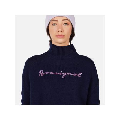5. Sweter damski ROSSIGNOL W SIGNATURE SWEATER granatowy