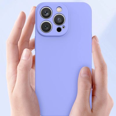 3. Silicone case etui iPhone 14 Plus silikonowy pokrowiec fioletowe