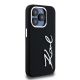 4. Etui Karl Lagerfeld Silicone Metal Script Logo na iPhone 15 Pro - czarne
