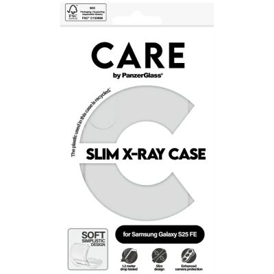 4. Etui CARE by PanzerGlass Fashion X-Ray na Samsung Galaxy S25 FE - przezroczyste