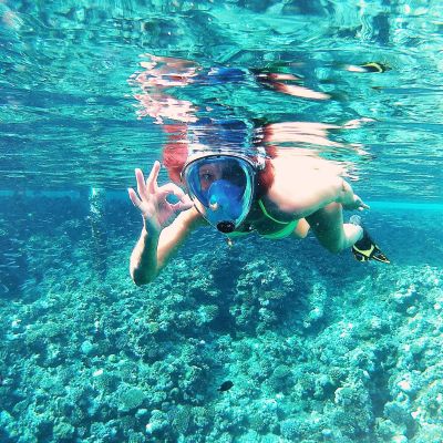 8. MASKA DO NURKOWANIA SNORKELINGU JUNIOR BEST SPORTING