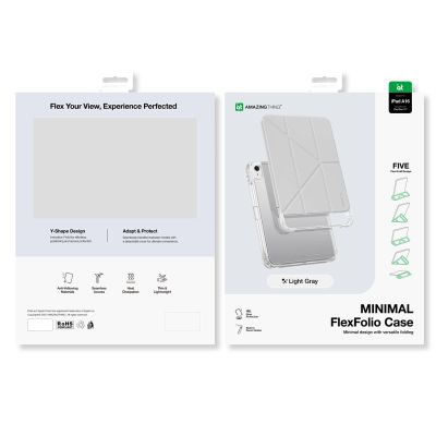 6. Etui AMAZINGTHING Minimal Case na iPad 11" 2025 - jasnoszare