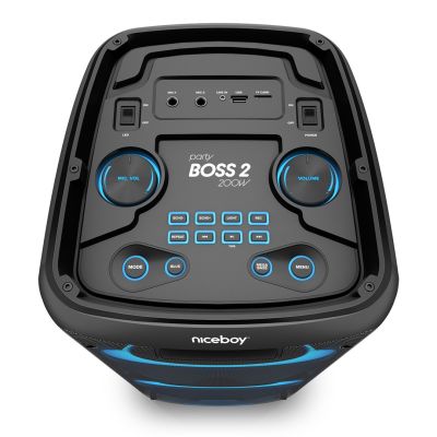 6. Niceboy PARTY Boss 2 (200W) Głośnik mono przenośny Czarny