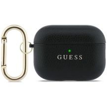 Etui Guess Grained Classic Logo na AirPods Pro 3 - czarne