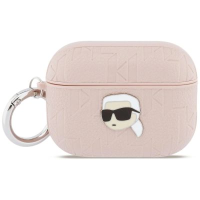 Etui Karl Lagerfeld Monogram Karl Head na AirPods Pro 3 - różowe