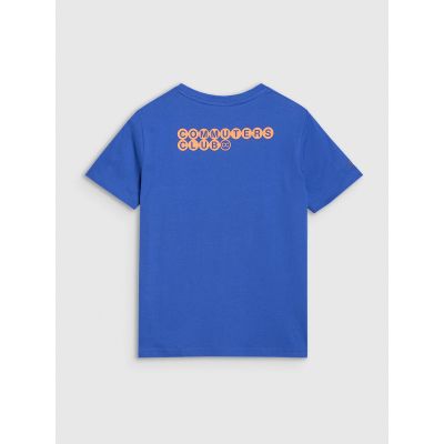 2. T-shirt oversize z nadrukiem damski 4F 4FWSS25TTSHF2238-36S