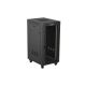 16. LANBERG SZAFA INSTALACYJNA RACK STOJĄCA 19" 24U 600X800 CZARNA DRZWI PRZESZKLONE LCD (FLAT PACK) V2