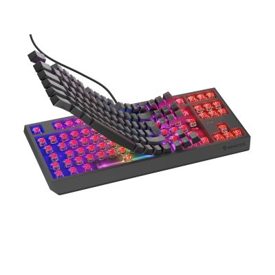 35. KLAWIATURA DLA GRACZY GENESIS THOR 230 TKL DE RGB MECHANICZNA OUTEMU RED CZARNA HOT SWAP