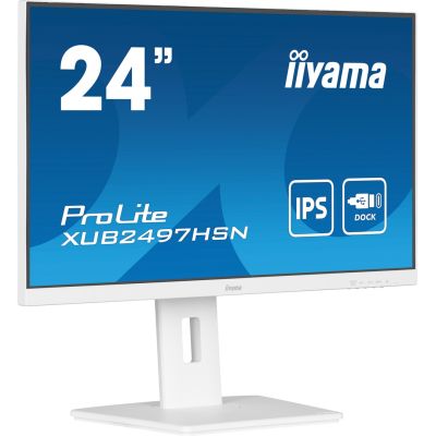 4. Monitor LCD 23,8" iiyama ProLite XUB2497HSN-W2 60,5cm 1920x1080px Full HD LED Biały