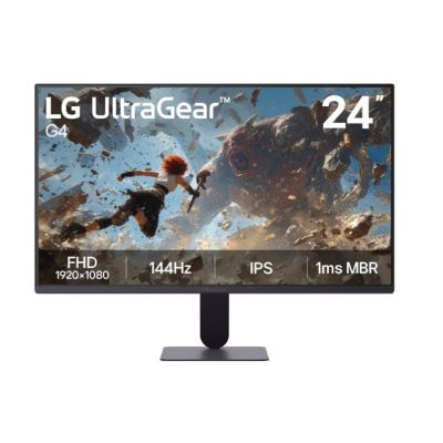7. LG UltraGear G4 monitor komputerowy 60,5 cm (23.8") 1920 x 1080 px Full HD LED Czarny