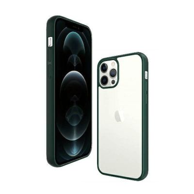 3. Etui PanzerGlass ClearCase na iPhone 12 Pro Max - przezroczysto-zielone