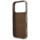 7. Etui Guess 4G Script MagSafe na iPhone 17 Pro - brązowe