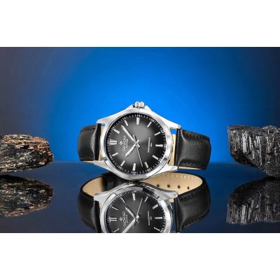5. Zegarek Męski Giewont Elegance Sapphire Czarny GW5160-A2