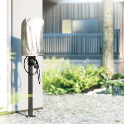 7. Zewnętrzny stojak do ładowarek samochodowych EV oraz PHEV Maclean, stalowy, 15kg max, MCE456