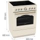 10. Kuchnia elektryczna GORENJE GECS6B70CLI Retro 60 cm | ExtraSteam | AirFry | FrozenBake | kremowy
