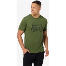 Koszulka męska SUPER.NATURAL M WANDER WHEEL TEE zielona