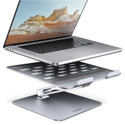 12. Axagon STND-LQ stojak na laptop Podstawka na notebooka Szary 40,6 cm (16")
