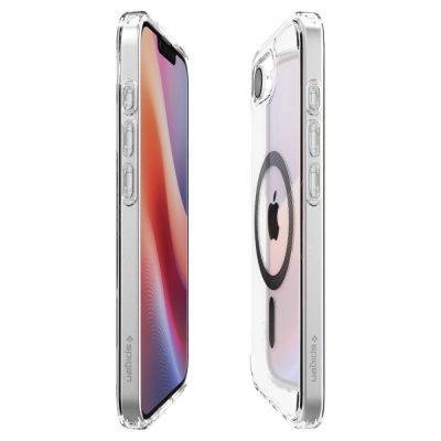 7. Etui Spigen Ultra Hybrid MagSafe na iPhone 16e / 17e Carbon Fiber - przezroczyste