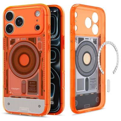 21. Etui Spigen Ultra Hybrid MagSafe na iPhone 18 Pro / 17 Pro - pomarańczowe