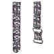3. Pasek Hello Kitty Silicone Heads & Stripes uniwersalny 22mm - czarny
