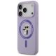 2. Etui Karl Lagerfeld Silicone Karl&Choupette Ring MagSafe na iPhone 18 Pro / 17 Pro - fioletowe