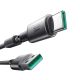 2. Kabel Joyroom S-A50 Unlimited Series 3A USB-A - USB-C z organizerem magnetycznym 1,2m - szary