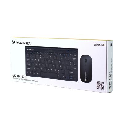 6. Zestaw bezprzewodowy klawiatura mysz bezprzewodowa 2.4 GHz - czarny