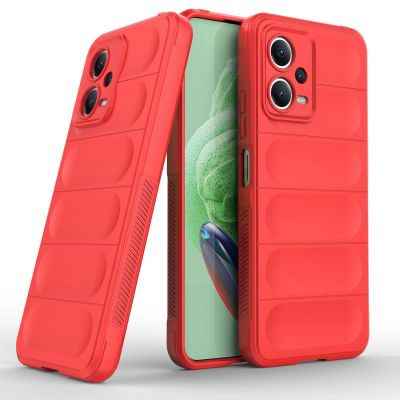 6. Magic Shield Case etui do Xiaomi Redmi Note 12 5G / Poco X5 5G elastyczny pancerny pokrowiec czerwone