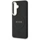 6. Etui Guess Saffiano Peony Embossed Ring MagSafe na Samsung Galaxy S26 - czarne