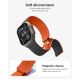 7. Pasek Spigen Athlex Air M na Apple Watch 44 / 45 / 46 / 49 mm - czarno-pomarańczowy