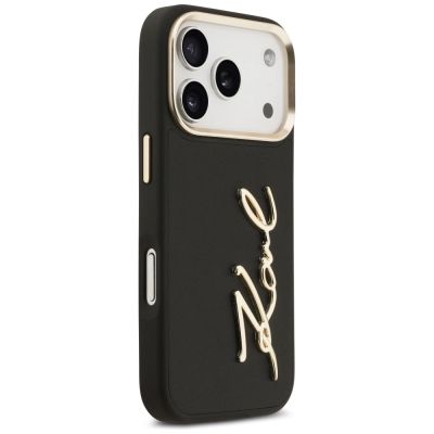 4. Etui Karl Lagerfeld Karl Script Logo na iPhone 17 Pro - czarne